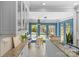 Eat-in kitchen nook with access and views of the backyard at 1726 The Plz, Charlotte, NC 28205