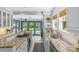 Bright kitchen features granite counters, stainless appliances, and access to backyard at 1726 The Plz, Charlotte, NC 28205