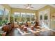 Cozy sun room with natural light and views of the surrounding landscape at 2119 Augusta National Dr, Denver, NC 28037