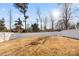 Spacious backyard enclosed by a white privacy fence at 2120 Redstone Dr, York, SC 29745