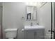 Nicely designed bathroom featuring a modern vanity and fixtures at 2124 Roslyn Ave, Charlotte, NC 28208