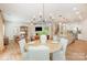 Open concept living area connecting the dining room, kitchen, and living room at 2158 Winhall Rd, Fort Mill, SC 29715