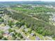 Wide aerial shot of a residential area surrounded by trees and power lines at 2439 Caswell Ct, Gastonia, NC 28054