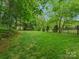 A spacious backyard with lush green grass and mature trees, perfect for outdoor activities at 246 Mcduffie Ln, Fort Mill, SC 29715