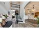 Grand foyer featuring a staircase, and hardwood floors, creating an elegant entryway at 288 Ridge Reserve Dr, Lake Wylie, SC 29710