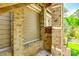 Brick outdoor shower stall, offering a refreshing way to rinse off after a swim or outdoor activities at 288 Ridge Reserve Dr, Lake Wylie, SC 29710