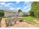 Spacious backyard with garden beds and a well-maintained lawn, perfect for outdoor activities and gardening at 3005 Sandbox Cir, Indian Trail, NC 28079