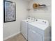 Well-equipped laundry room featuring a modern washer and dryer for efficient laundry care at 4372 Bronze Blvd, Sherrills Ford, NC 28673