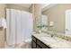 Bathroom featuring a granite vanity top, a toilet, and a shower with curtain at 505 Chamberlain Ct, Mcadenville, NC 28101