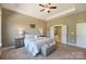 Comfortable Primary bedroom features a tray ceiling and access to an ensuite bathroom at 505 Chamberlain Ct, Mcadenville, NC 28101