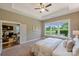 Cozy bedroom with a view to the backyard, carpet flooring, and ample natural light at 505 Chamberlain Ct, Mcadenville, NC 28101