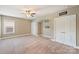 Spacious carpeted bonus room with ceiling fan, two closets, and a window at 505 Chamberlain Ct, Mcadenville, NC 28101