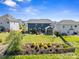 Expansive backyard with lush green lawn, patio area, and mature landscaping at 8429 Golden Stone Ln, Fort Mill, SC 29707
