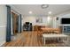 Large dining room with access to a patio through sliding glass doors, suitable for entertaining at 907 E 9Th Ave, Gastonia, NC 28054