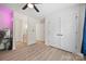 Bedroom includes modern flooring, white trim, and an ensuite bath at 1009 Rainbow Cir, Catawba, SC 29704