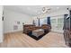 Spacious living room with neutral walls, wood-look floors, and comfortable seating at 1009 Rainbow Cir, Catawba, SC 29704