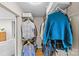 A well-organized walk-in closet with shelves and hanging rods provides ample storage space for clothes and accessories at 2418 Ainsdale Rd, Charlotte, NC 28226