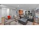 Inviting living room featuring comfortable seating, a wet bar, and access to the outdoor area at 2418 Ainsdale Rd, Charlotte, NC 28226