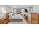 Spacious main bedroom featuring hardwood floors, with ensuite and walk in closet at 2418 Ainsdale Rd, Charlotte, NC 28226
