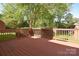 Large wooden deck, perfect for outdoor entertaining and relaxation at 317 Port Royal Dr, Matthews, NC 28105