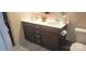 Bathroom vanity features dual sinks, modern fixtures, and ample storage space at 3173 Pinehills Way, Mount Holly, NC 28120