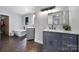 Spa-like bathroom with modern vanity, soaking tub, and elegant fixtures at 3270 Kings Row Dr, Rock Hill, SC 29732