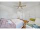 Bright bedroom with wood floors, ceiling fan, and natural light at 3270 Kings Row Dr, Rock Hill, SC 29732