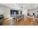 Dining room featuring hardwood floors, a large table, and sliding glass doors at 3270 Kings Row Dr, Rock Hill, SC 29732