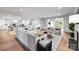 Spacious living room features hardwood floors, ample seating, and natural light at 3300 Sharon Rd, Charlotte, NC 28211