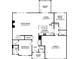 Detailed floor plan showcasing the layout of the main level, including kitchen, living, and bedroom spaces at 404 Balboa St, Matthews, NC 28104