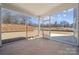 Spacious screened-in patio area with a concrete floor providing a versatile outdoor living space at 404 Balboa St, Matthews, NC 28104