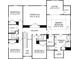 Upstairs floor plan showing bedrooms, bathrooms, closets, laundry, and sitting room at 424 Balboa St, Matthews, NC 28104