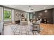 Stylish home office featuring cozy round chairs, ample natural light, and elegant decor elements at 424 Balboa St, Matthews, NC 28104