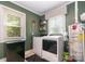 Functional laundry room with modern washer and dryer, and ample natural light at 506 Englewood Ne St, Concord, NC 28025
