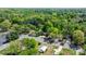 An aerial view of a neighborhood street surrounded by lush green trees, offering a serene environment at 536 Hartness Rd, Statesville, NC 28677