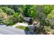 Aerial view of property showcasing its location, landscaping, and proximity to surrounding neighborhood at 536 Hartness Rd, Statesville, NC 28677