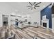 Open floorplan combines living, dining, and kitchen, with fireplace as a focal point at 536 Rustlewood Way, Rock Hill, SC 29732