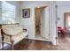 Convenient laundry area with washer, dryer, and stylish decor near an entry hallway at 6231 Wakehurst Rd, Charlotte, NC 28226