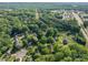 Aerial view of the property and neighborhood amidst lush green trees, offering a sense of community and location at 741 Bermuda Ave, Gastonia, NC 28054