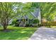 Charming single-story home featuring mature trees, landscaped yard, and inviting front porch at 741 Bermuda Ave, Gastonia, NC 28054