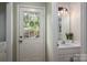 This mud room is connected to a bathroom and offers a convenient transition to the outdoors at 741 Bermuda Ave, Gastonia, NC 28054
