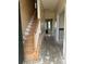 View of the entryway with stairs and hallway leading to the house at 7505 Conifer Cir, Indian Trail, NC 28079
