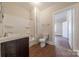 Bathroom with a shower-tub combination, vanity sink, and classic fixtures at 8 Bolt Dr, Shelby, NC 28150