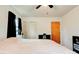 Comfortable bedroom with closet and ceiling fan boasts natural light and neutral walls at 910 Surry Dr, Shelby, NC 28152