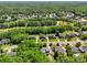 Overhead view of residential neighborhood with mature trees and lush green landscaping, ideal for families and nature enthusiasts at 10716 Persimmon Creek Dr, Mint Hill, NC 28227