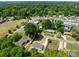 Aerial view of the home, highlighting its mature trees, and neighborhood at 1306 Klondale Ave, Kannapolis, NC 28081