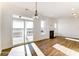 Bright living room with hardwood floors, fireplace, and sliding glass doors leading to outdoor space at 1436 Ardmore Dr # 342, Sherrills Ford, NC 28673