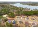 Aerial view of homes on Morrison Rd surrounded by lake and trees, showing the neighborhood layout at 2322 Morrison Rd, York, SC 29745