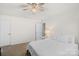 Bright bedroom features neutral color palette and ceiling fan at 2739 Golden Rose Ln, Charlotte, NC 28216