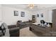 Home office featuring neutral colors and lots of natural light at 2739 Golden Rose Ln, Charlotte, NC 28216